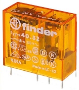 купить Реле силовое печатной платы Finder 40.52.8.230.0000 (230V), электромеханическое с доставкой по Минску и Беларуси в Интернет-магазине КупиЗапчасть.бел +375-29-680-34-78