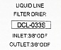 Фильтр-осушитель Danfoss DCL 033S (3/8 пайка), 023Z501591 (Китай)