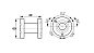 Фланцевый адаптер Alco OM0-CCC регулятора уровня масла OM3, OM4 (805041)